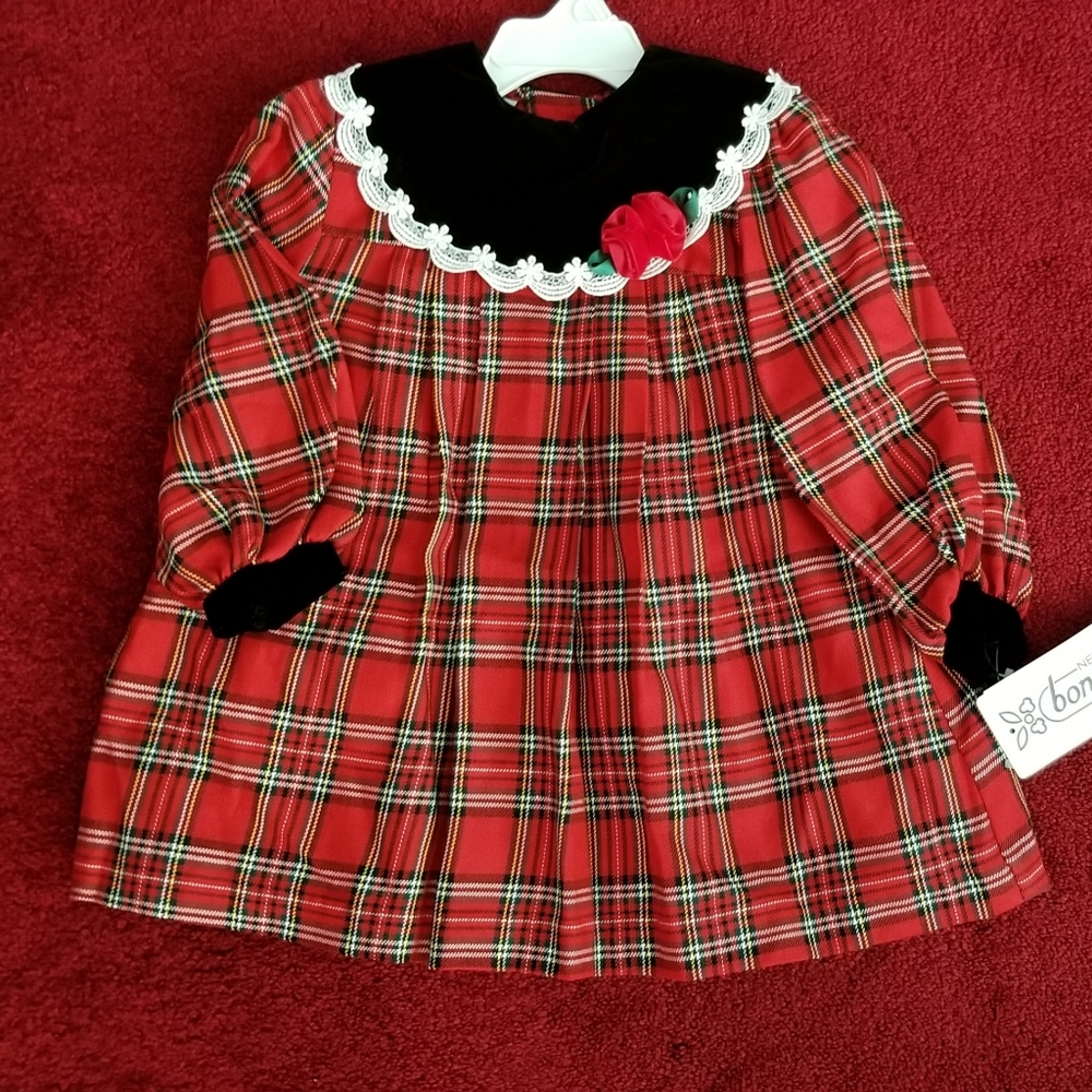 Girls Bonnie Jean Holiday/Christmas Dress